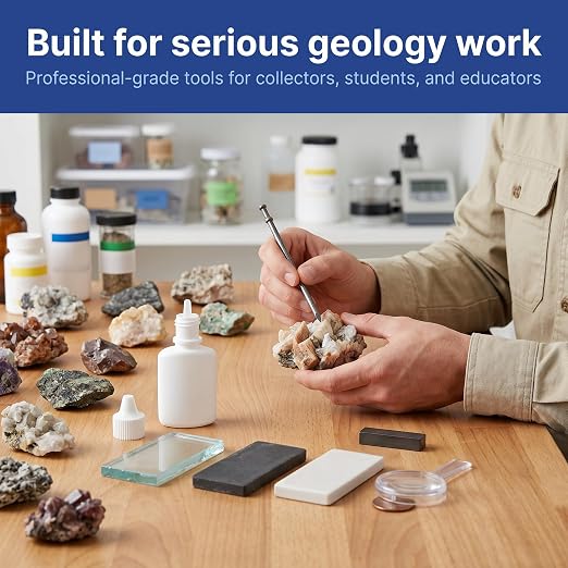 United Scientific™ Mineral ID Kit, 7 Piece Geology Rock Testing Tools | Mohs - Image 6
