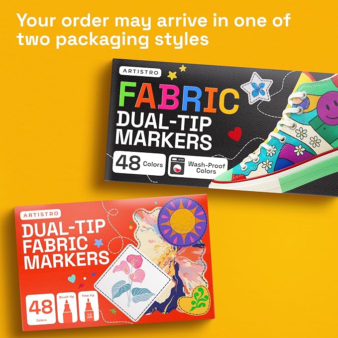 ARTISTRO 48 Dual-Tip Fabric Markers - Image 10