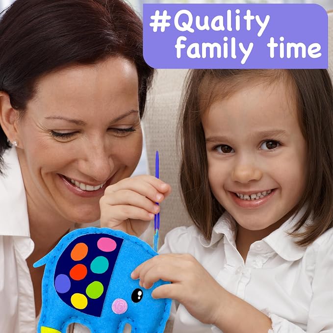 EZCRA Safari Animal Sewing Kit for Kids Ages 4-8 - Image 7