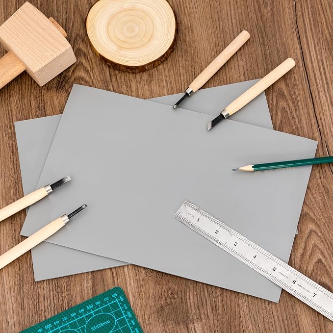 Yeaqee 12 Pcs 8 x 10 Inch Linoleum Blocks - Image 7