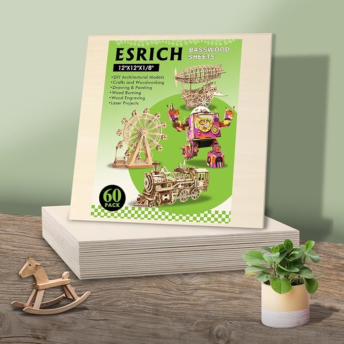 60 Pack Basswood Sheets 12x12x1/8 Inch - Image 8