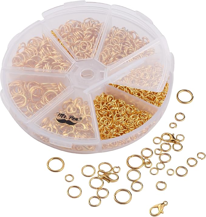 Mr. Pen- Open Jump Rings Set, 6 Assorted Sizes, Jewelry Making Findings - Image 8