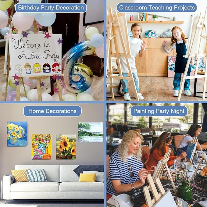 ESRICH Stretched Canvases for Painting 8x10, 60 Pack 8x10 Canvases for Painting - Image 7