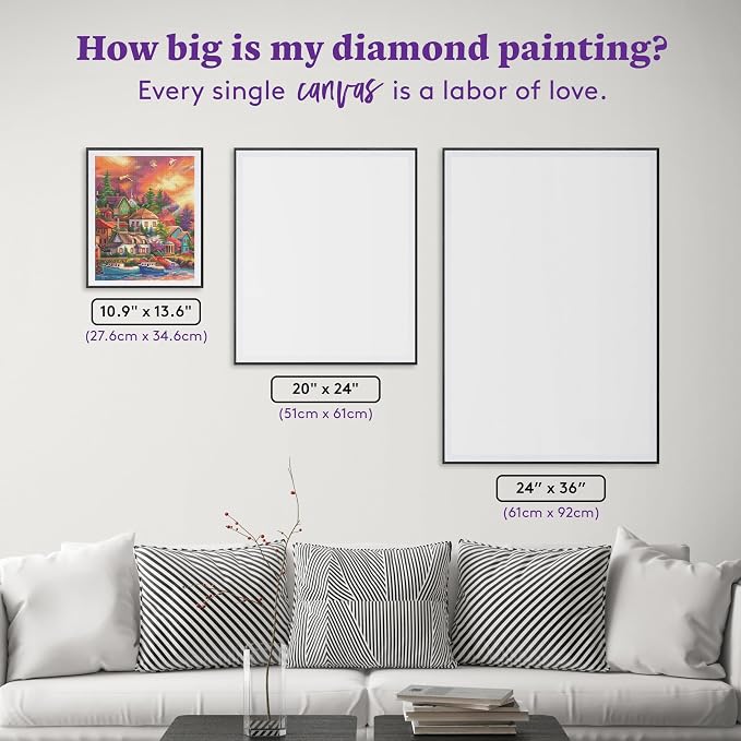 DIAMOND ART CLUB Sunset Harbor Haven Diamond Painting Kit, Fun DIY Crafts - Image 4