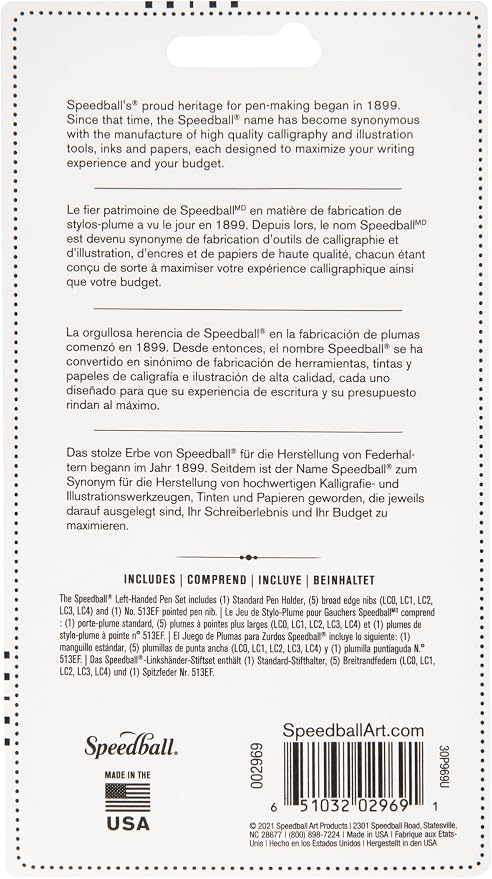 Speedball C-Series Lettering Pen Set, Left-handed - Image 2