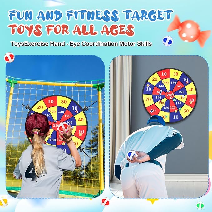 Lunmon 29" Trampoline Dart Board Game Accessories, Trampoline Toss Game - Image 5