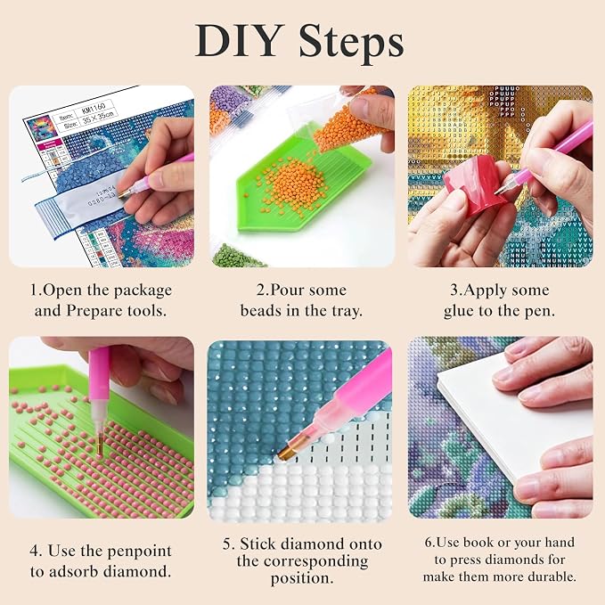 4 Pack 5D Butterfly Diamond Painting Kits - Image 9