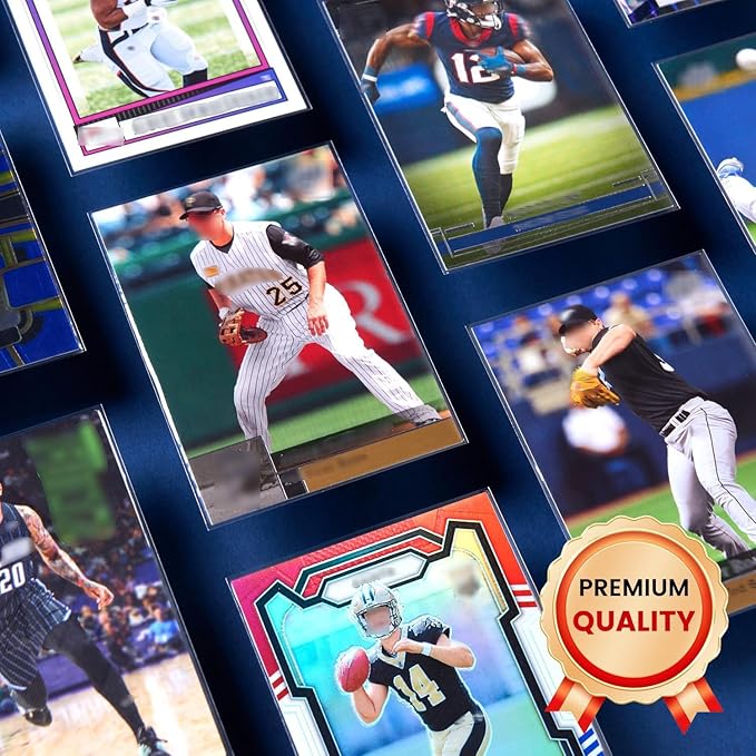 5000ct Clear Card Sleeves for Trading Cards, Baseball Sports Soft Sleeves - Image 6