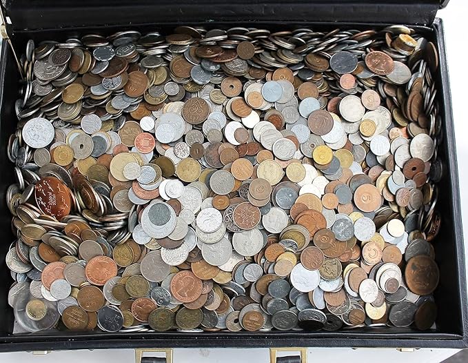 Over 50 DIFFERENT World Coins Half Pound Grab Bag by CollecTons