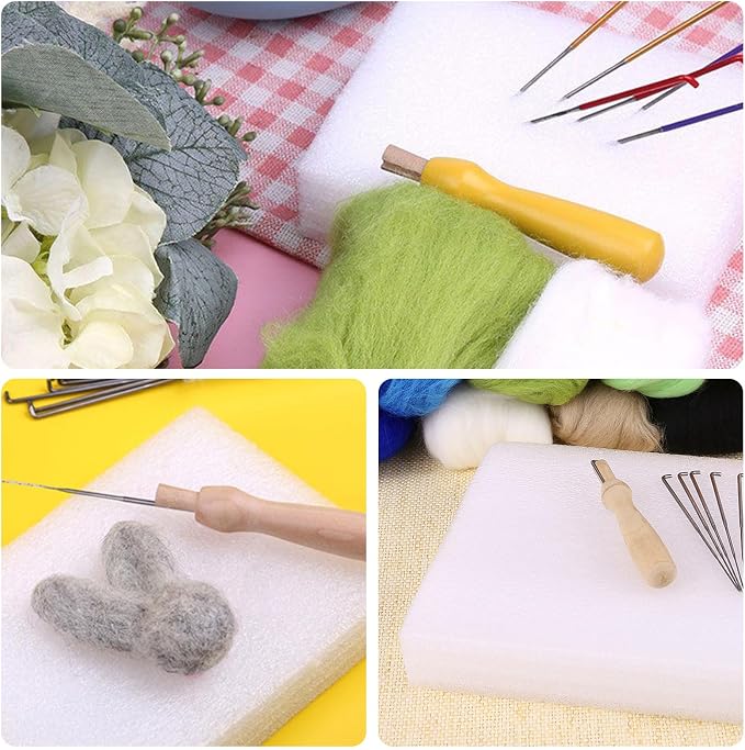 NUOBESTY 6 Pcs Needle Felting Pad Practical Felting Mat Tool - Image 9
