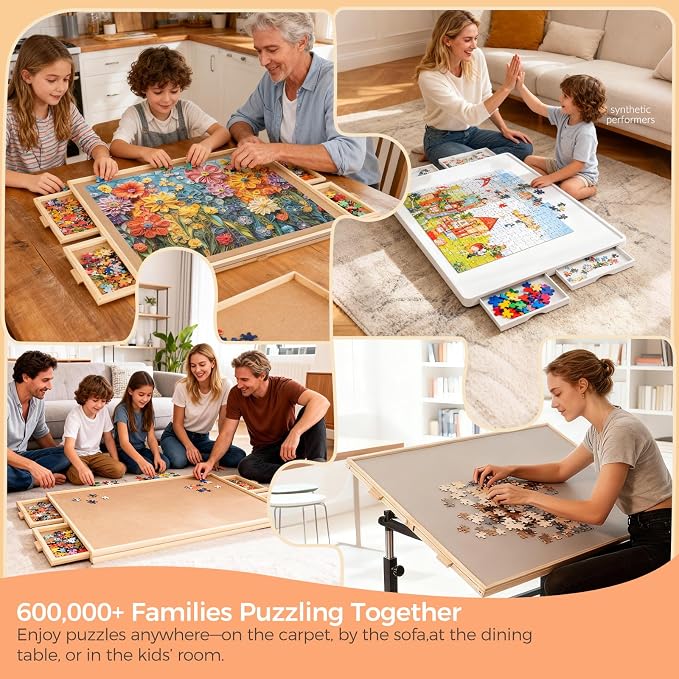 ALL4JIG 2000 Pieces Rotating Puzzle Board - Image 8