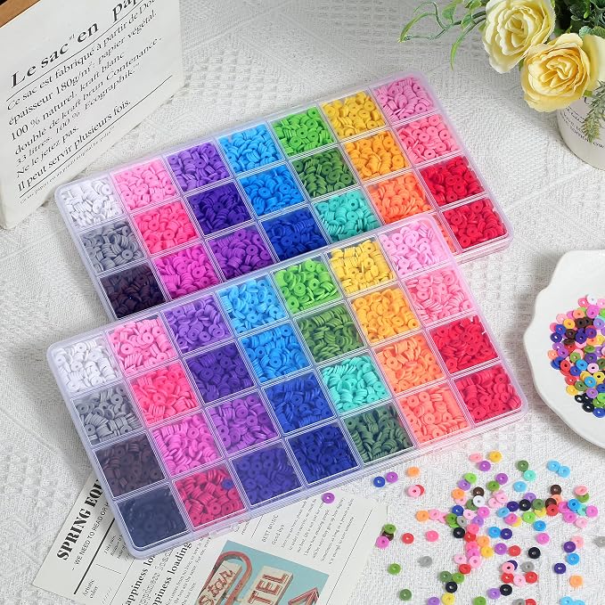 28 Colors 3500 Pcs Clay Beads Kit - Image 7