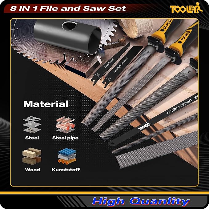 TOOLAN: File Set, File & Saw Set. metal file, metal files tools - Image 8