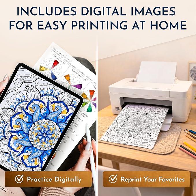 Premium Mandala Coloring Book for Adults – 50 Stress Relief Designs – 180gsm - Image 9