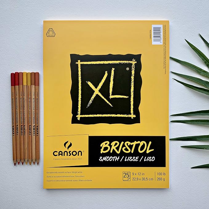 Canson XL Series Bristol Paper, Foldover Pad, 11x14 inches, 25 Sheets - Image 6