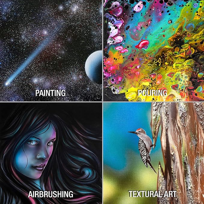 U.S. Art Supply 9 X 12 Inch Black Art Canvas Board Panels 6 Pack - Image 6