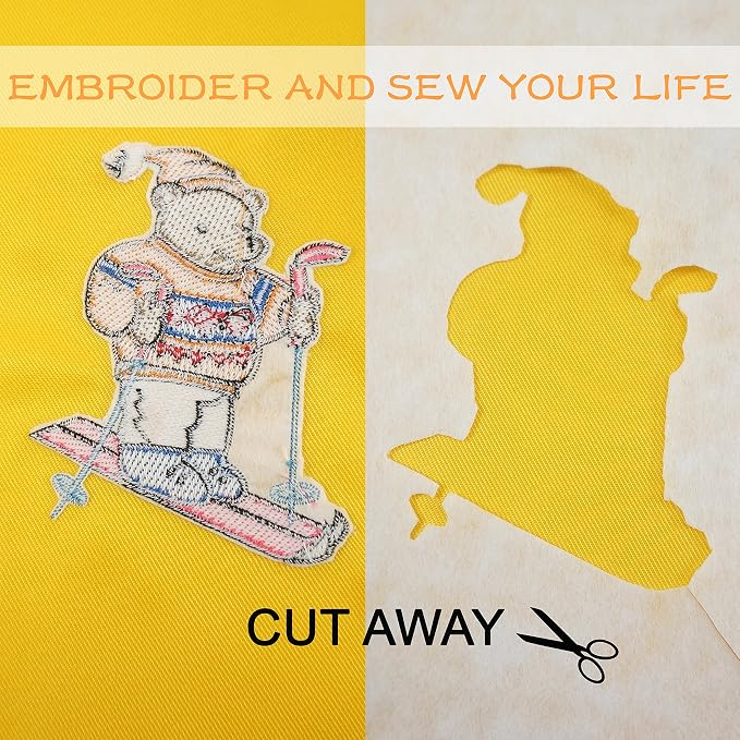 New brothread Cut Away Machine Embroidery Stabilizer Backing 12" x 50 Yd roll - Image 6