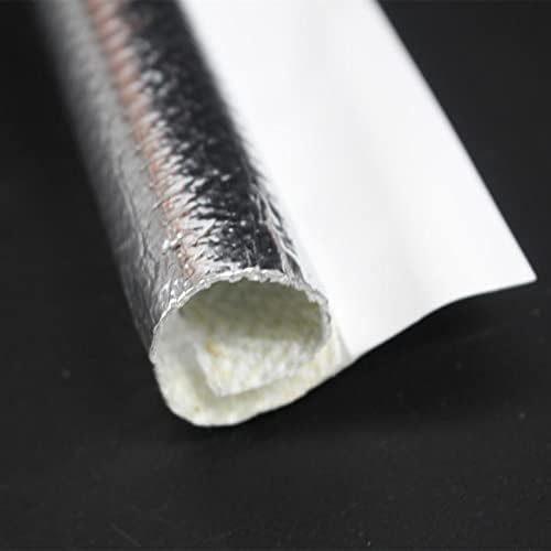 10mm - 3/8" Self-wrap Aluminum Heat Shield Sleeve Thermal Reflective Side Entry - Image 6