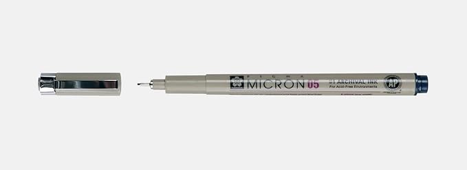 SAKURA PIGMA MICRON 05 FINELINER PEN, 0.45MM LINE WIDTH - Image 2