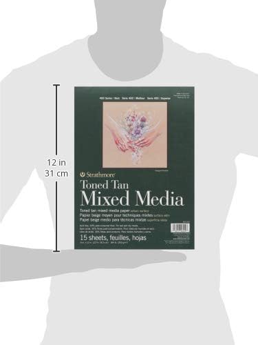 Strathmore Toned Mixed Media Paper Toned Tan 9"X12"-15 Sheets -62462209 - Image 2