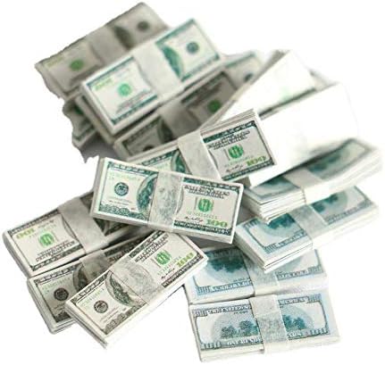 1:12 Dollhouse Miniature Scene Model Mini 200 Pieces Dollar Bills Set - Image 2