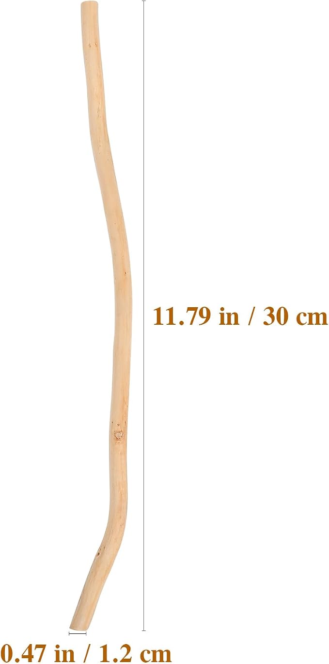 NOLITOY Natural Wood Twigs for Crafts Driftwood Branches Unfinished Timber Rods - Image 4