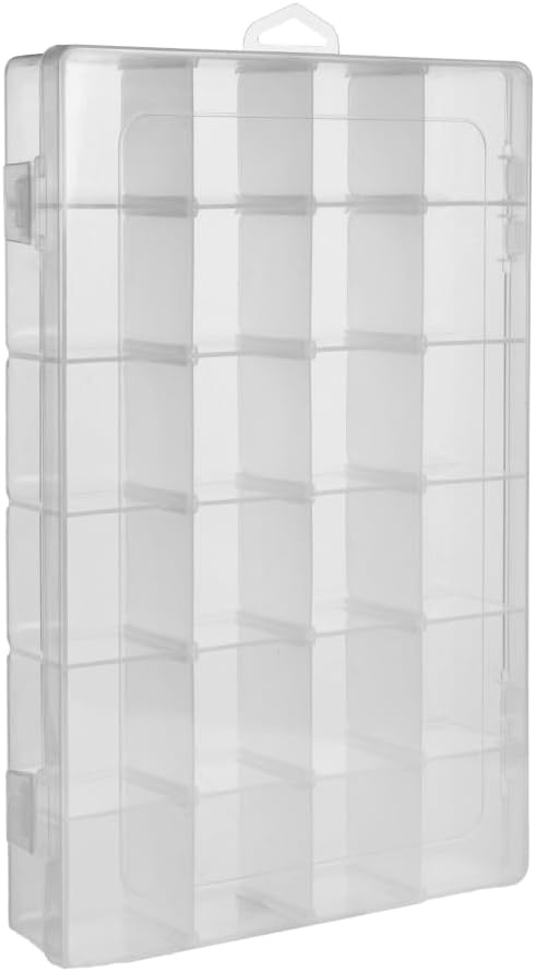 2 Pack DND Dice Storage Box Each 24 Grids Polyhedral Dice Organizer - Image 2