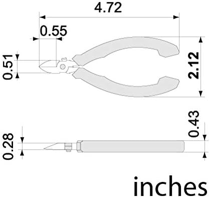 VAMPLIERS 4.75" Precision Flush Cutters. Made in Japan. Professional Grade Side - Image 7