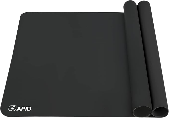 Sapid 2Pcs Thick Silicone Mat for Crafts, Nonstick Silicon Sheet for Epoxy Resin by SAPID