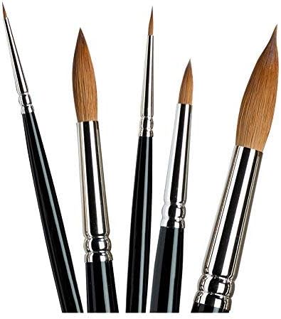 Winsor & Newton Series 7 Kolinsky Sable Brush, Round SH #8 - Image 4