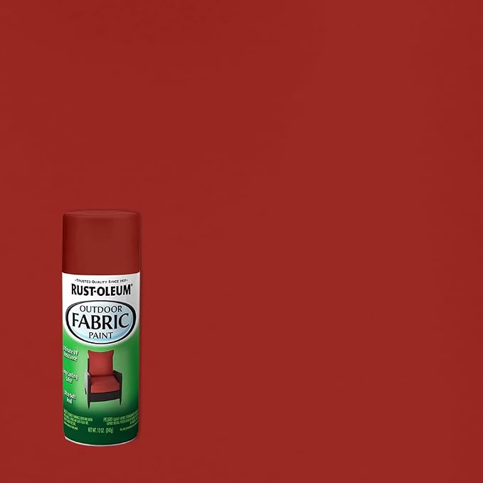 Rust-Oleum Outdoor Fabric Spray Paint, 12 oz, Chili Red - Image 2