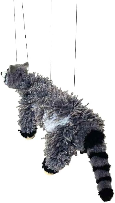 Artisan Owl Raccoon Marionette Puppet - Image 5