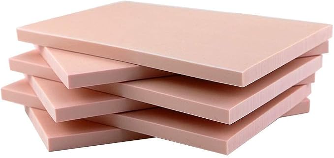 6 Pack 4"x6" Pale Pink Rubber Stamp Carving Blocks Rubber Carved Brick - Image 4