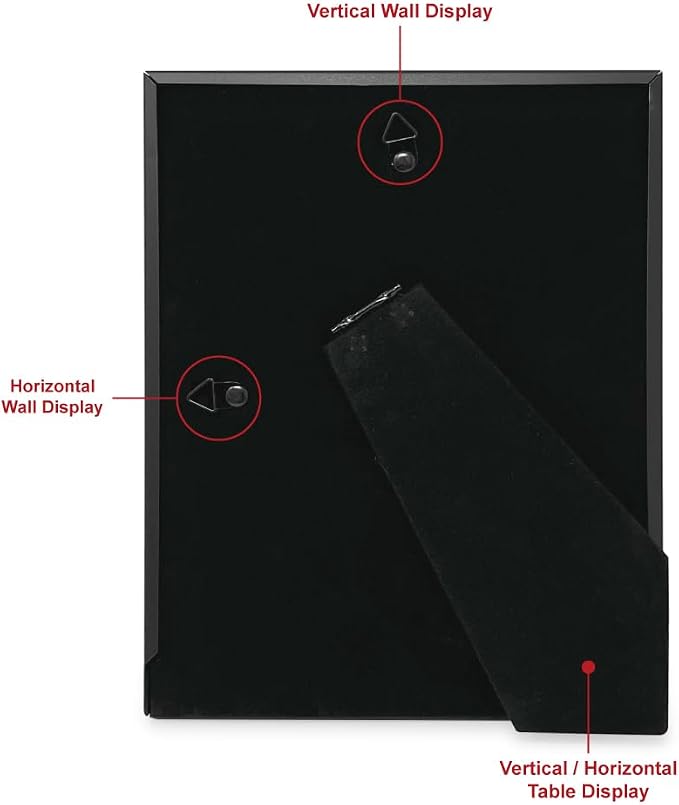 Isaac Jacobs 7x9 Black Metal Rope Border Picture Frame, Horizontal & Vertical - Image 4