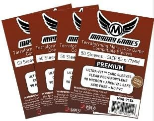 Mayday Games Terraforming Mars: The Dice Game Premium Card Sleeve Bundle by MAYDAYGAMES