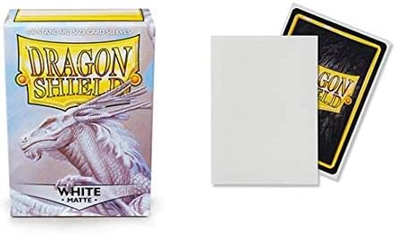 5 Packs Dragon Shield Matte White Standard Size 100 ct Card Sleeves Value - Image 3