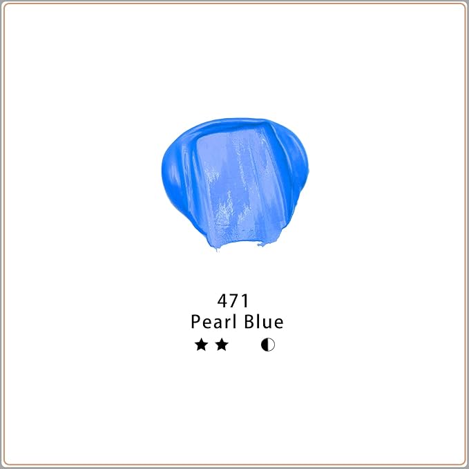Artecho Pearl Blue Acrylic Paint Tubes, Art Craft Paints - Image 2