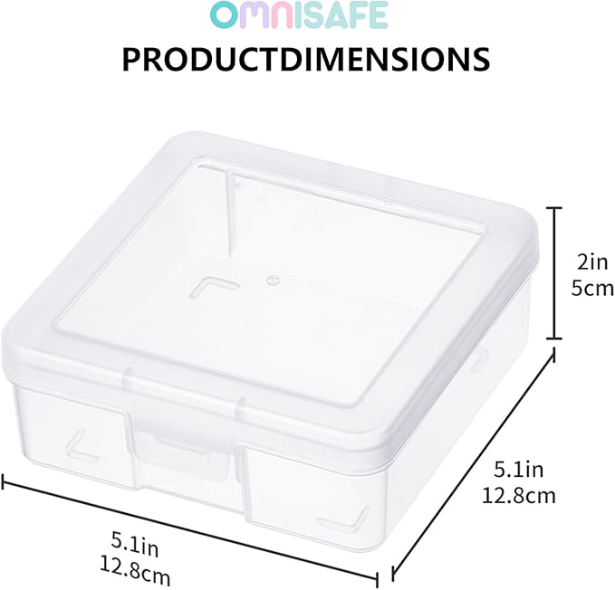 Clear Plastic Hobby Art Craft Organizer, Storage Containers | Stackable Design - Image 2