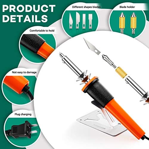 Honoson 22 Pieces Electric Hot Knife Cutter Tool Include Heated Knife Plastic - Image 3
