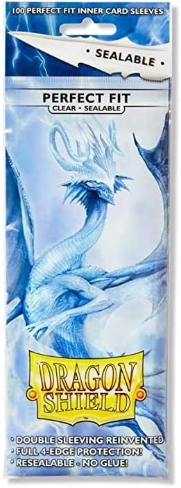 5 Packs Dragon Shield Sealable Inner Sleeve Clear Standard Size 100 ct Card - Image 6