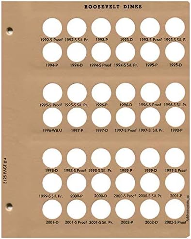 Dansco US Roosevelt Dime Coin Album 1946 - Image 5