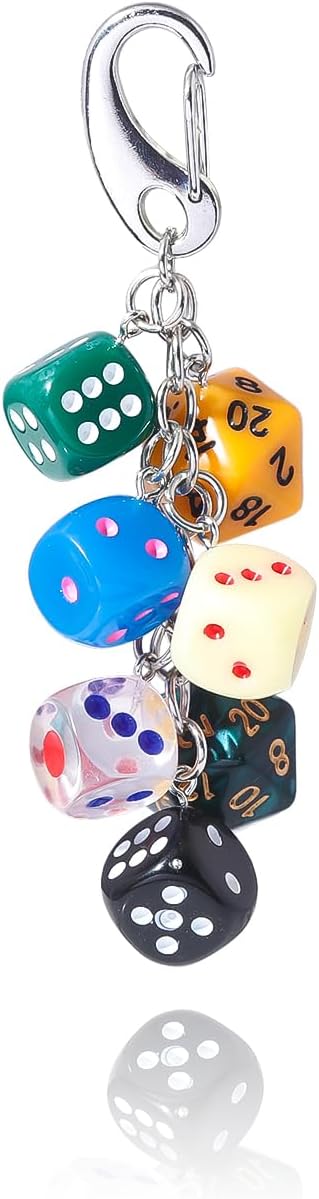 Dice Bag Charms Keychain for Women Men by Disengor