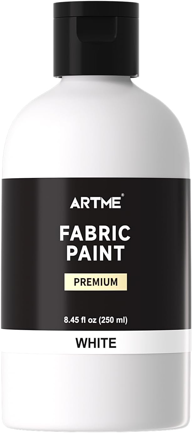 Artme White Fabric Paint, 8.45 oz Fabric Paint by ARTME