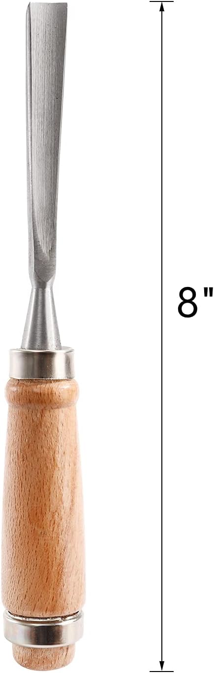 Dicunoy 12 PCS Wood Carving Tools, Gouges Woodworking Chisels, Full Size Wood - Image 3