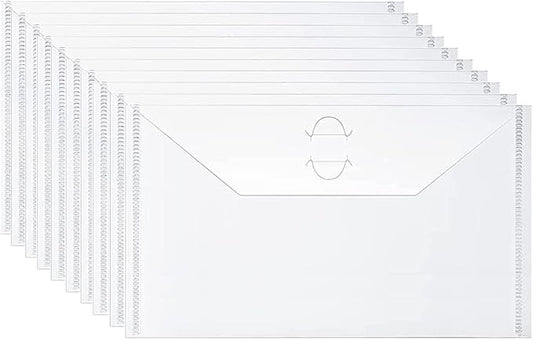5.9 x 9.9 inch Large Stamp & Die Storage Pockets Resealable Clear Plastic Seal by Briartw