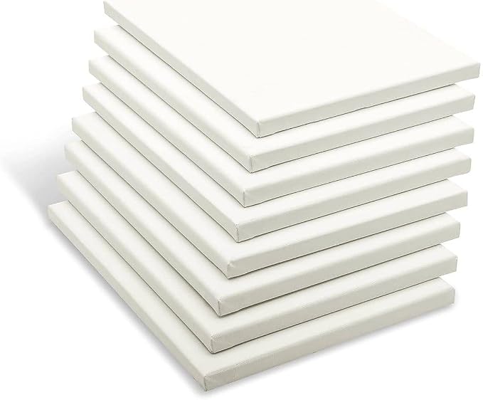 KINGART Stretched White Canvas Set – Rectangle, 9x12 Inch, Triple Gesso Primed - Image 4