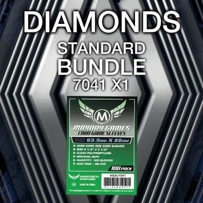 Mayday Games Diamonds Game Accessory- Standard Card Sleeve Bundle by MAYDAYGAMES