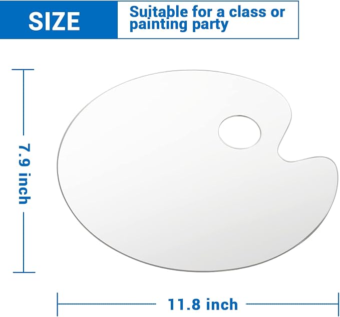 Tamaki Acrylic Paint Palette Clear Paint Tray Palette - Image 2