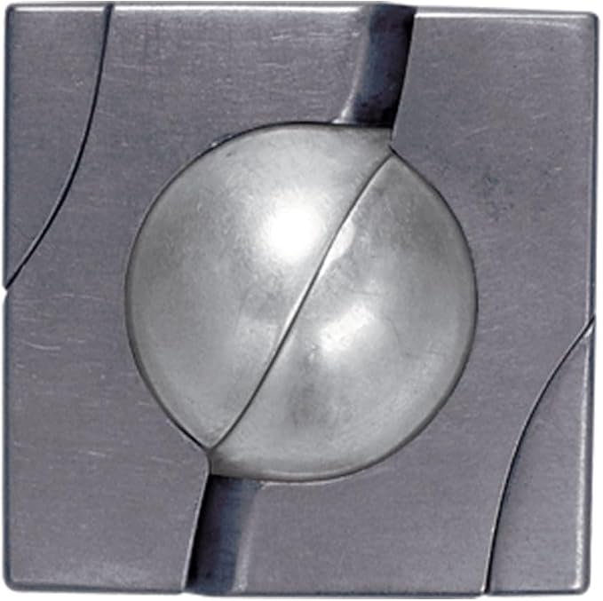 BePuzzled |Marble Hanayama Metal Brainteaser Puzzle Mensa Rated Level 4 by BePuzzled
