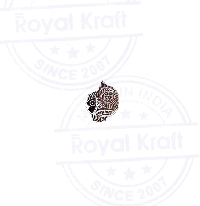 Royal Kraft Wooden Stamps DIY Fabric, Henna Printing Blocks THDtag002 - Image 2